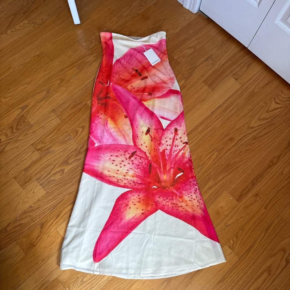 Peppermayo Pink Floral Maxi Dress